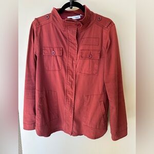 Rust Utility Jacket purchased from Evereve.